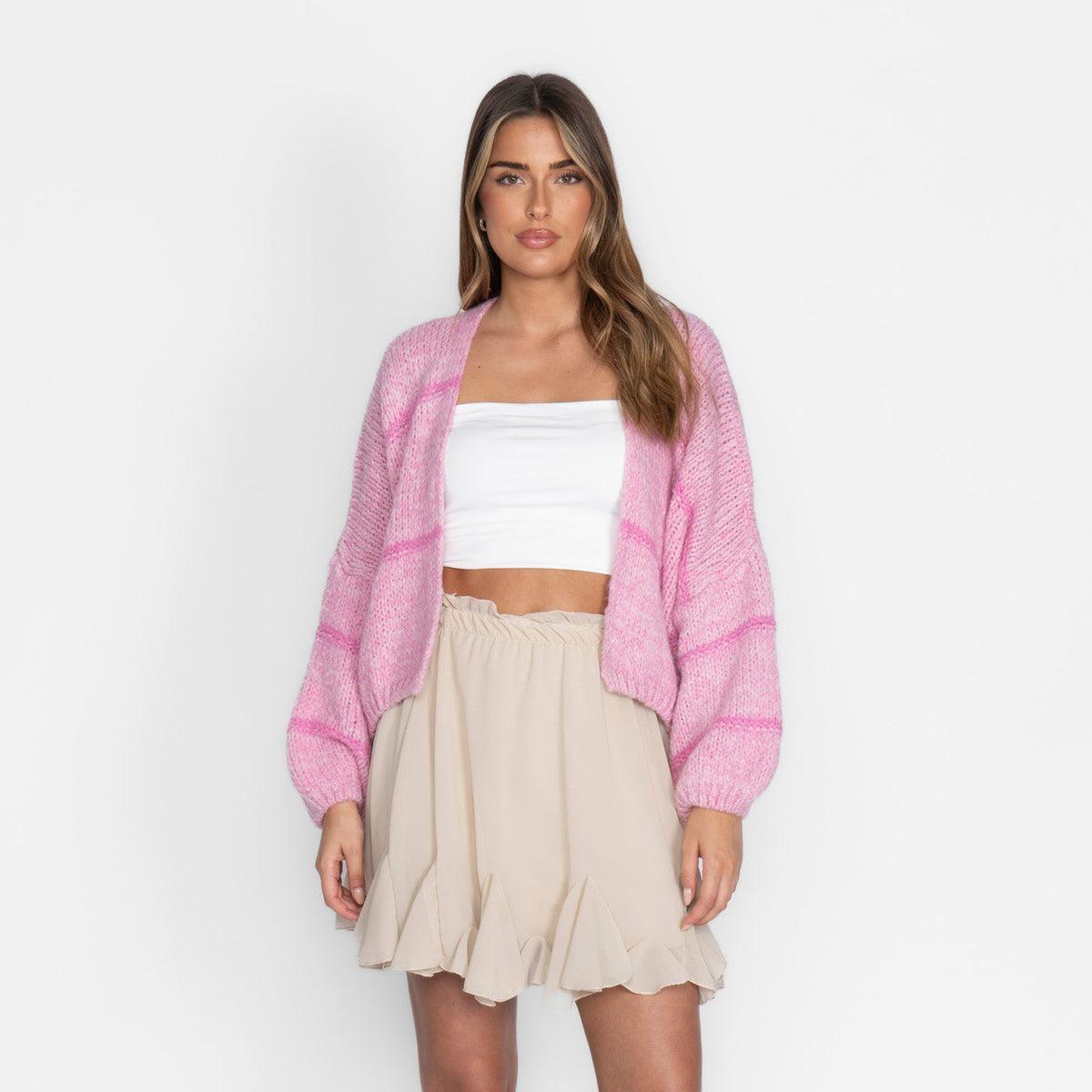 Oversized Cardigan Short "CozyGlam"