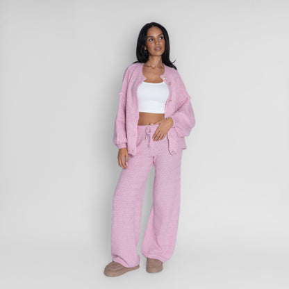Pantalones anchos de punto acogedores