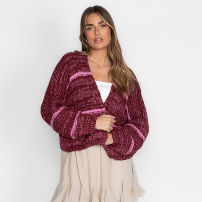 Oversized Cardigan Short "CozyGlam"