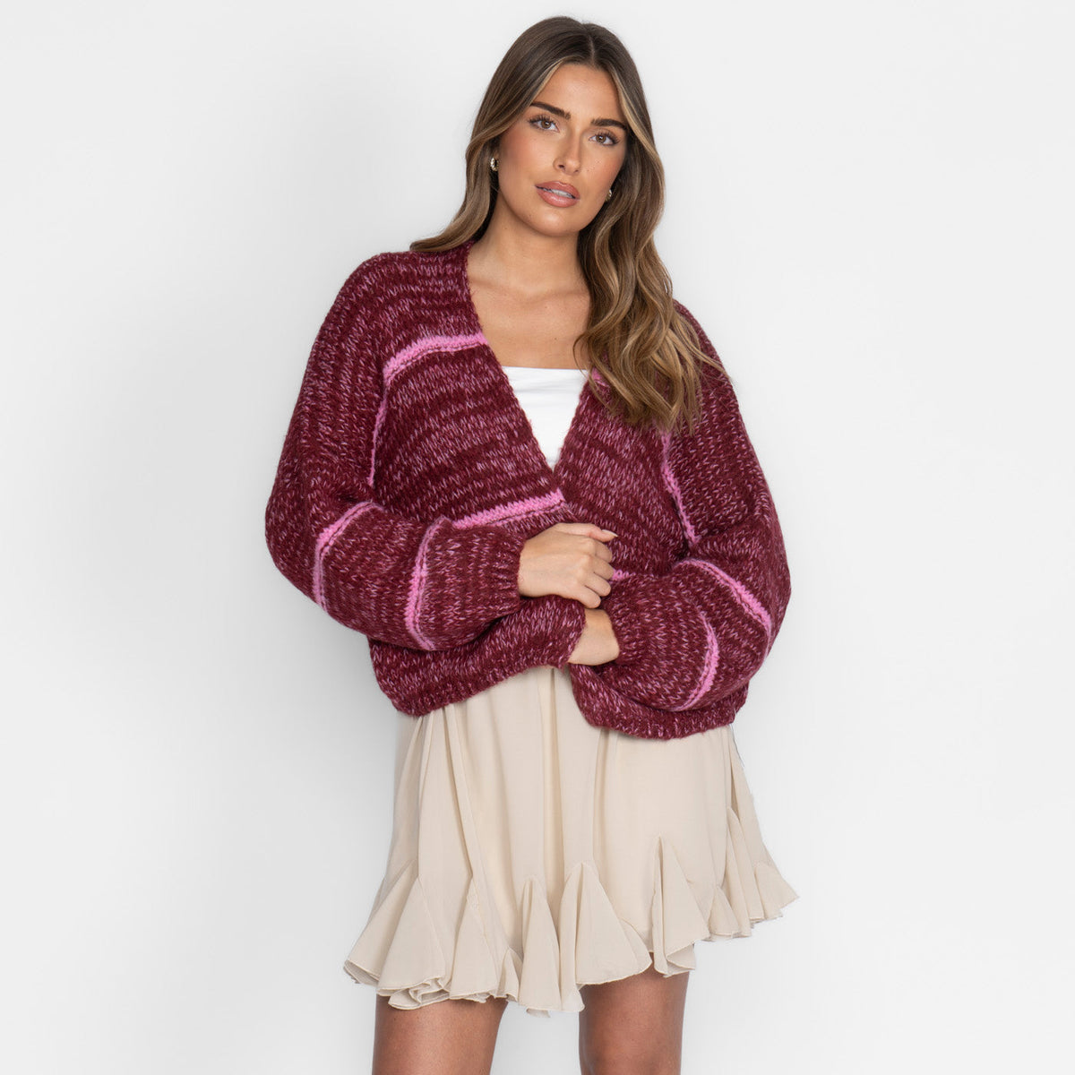 Oversized Cardigan Short "CozyGlam"