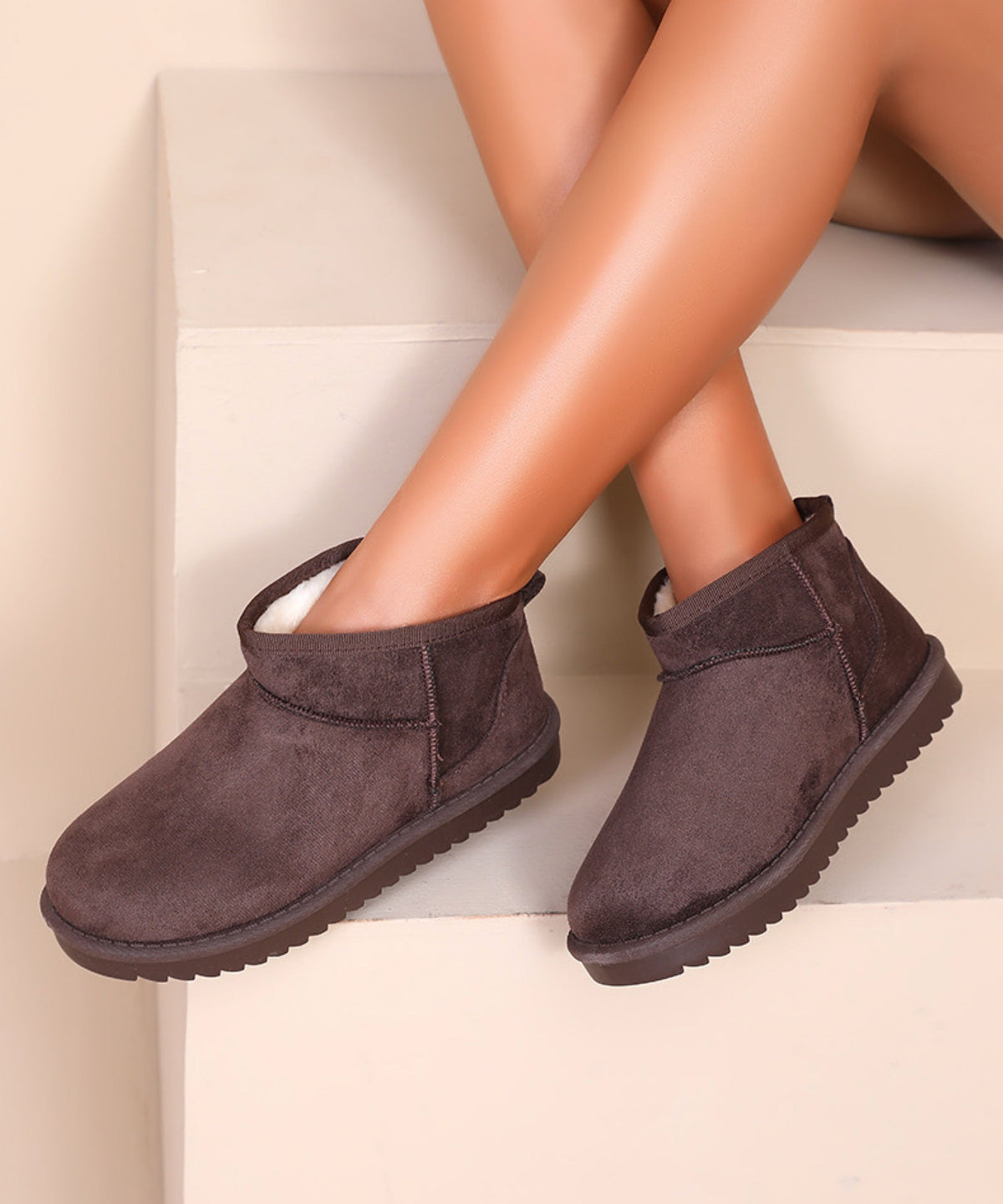 Botines forrados Ciri marrón