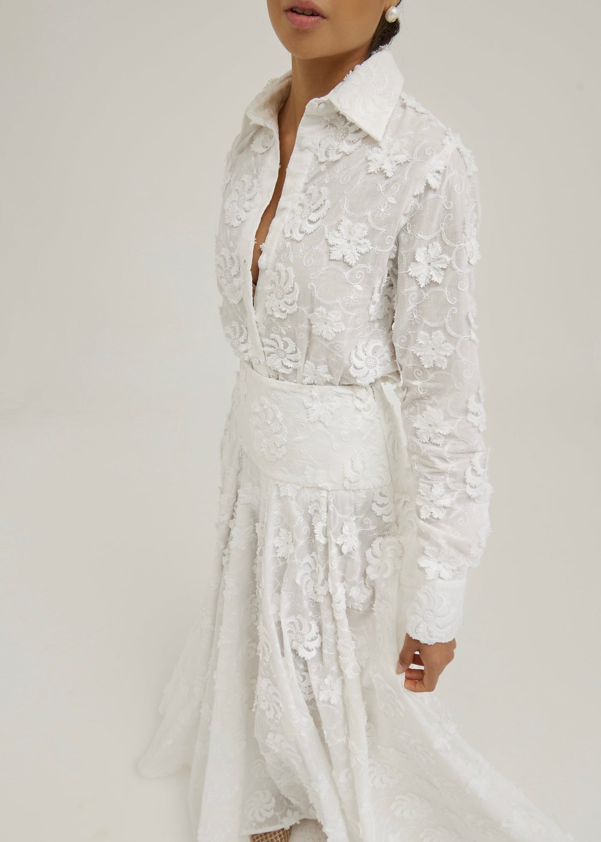 Camisa con aplique Palm Beach | Blanca