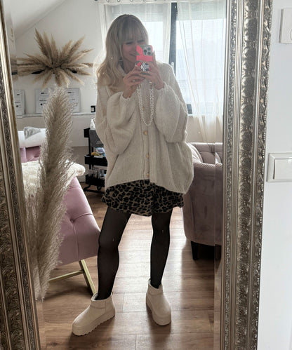 Botas de plataforma forradas Nina beige