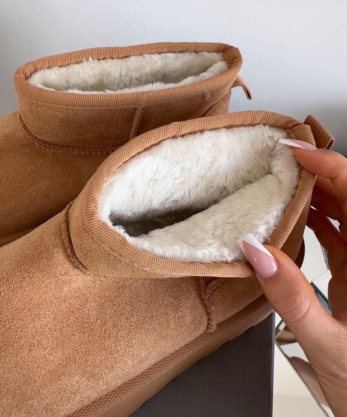 Botas de plataforma forradas Nina Chestnut