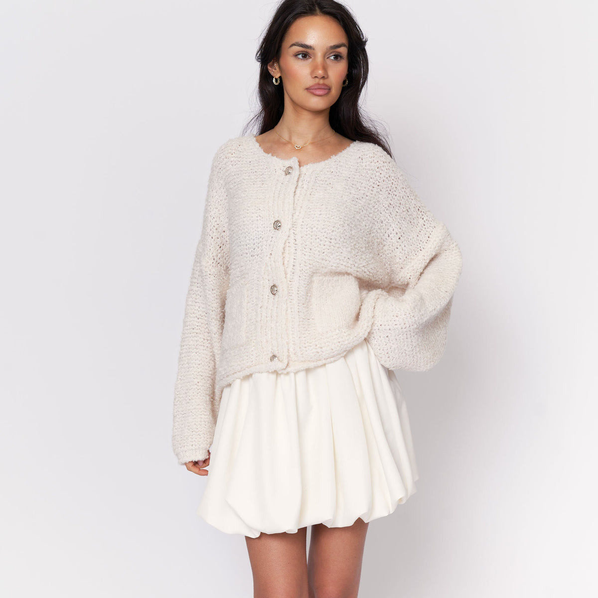 Cozy Bouclé Cardigan