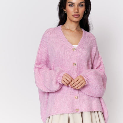 CozyGlam Oversize V-Cardigan