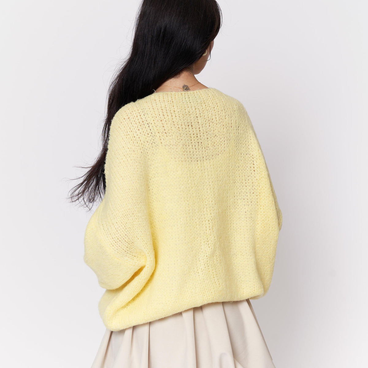 Oversized Cardigan with Bows