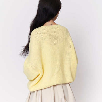 Oversized Cardigan with Bows