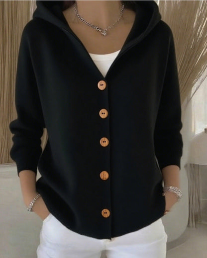 Zoé | Cardigan in Maglia con Cappuccio