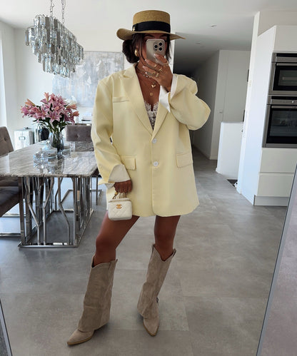 Botas vaqueras Lavinia beige