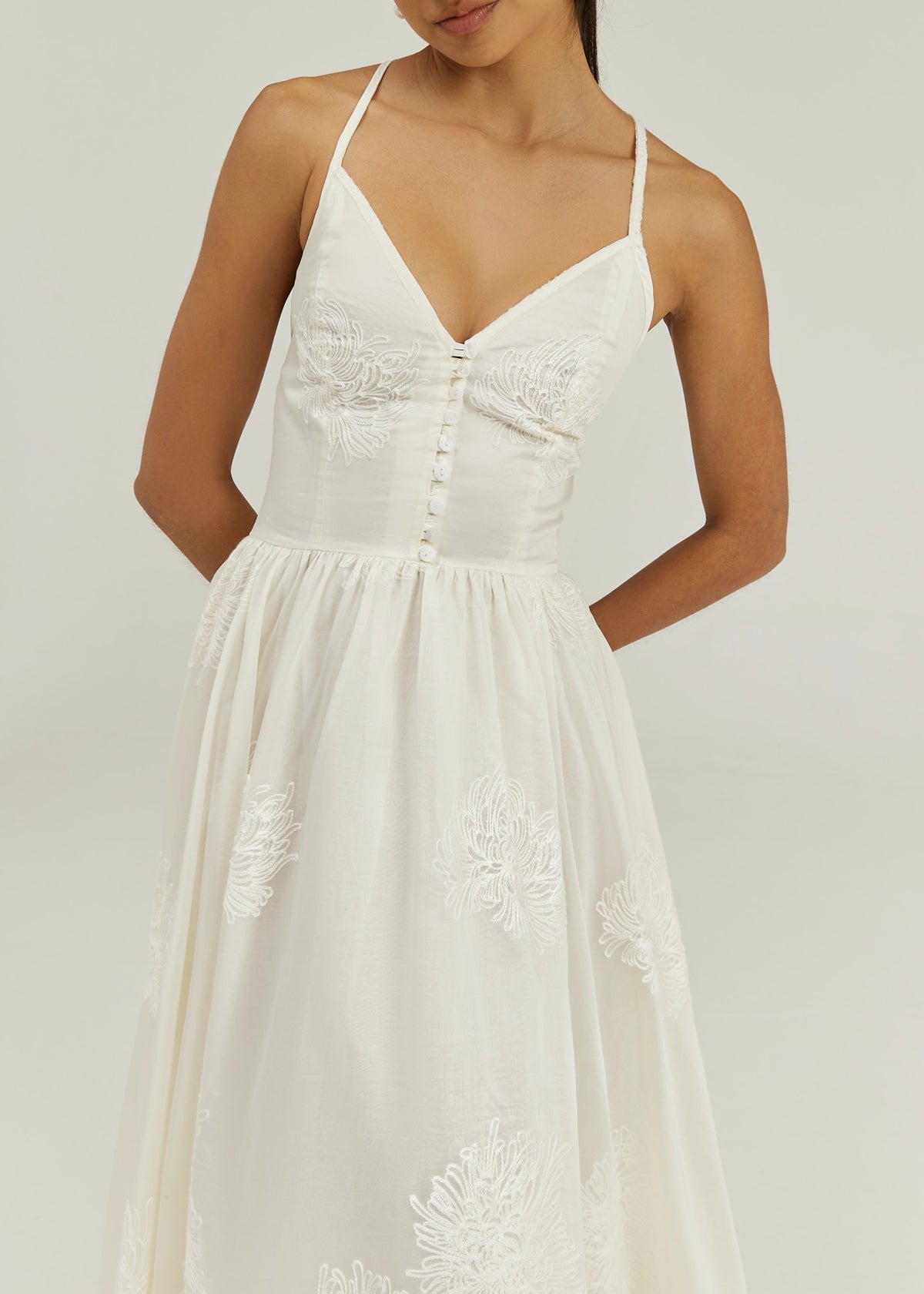Vestido maxi Sophia Elegance | Vainilla
