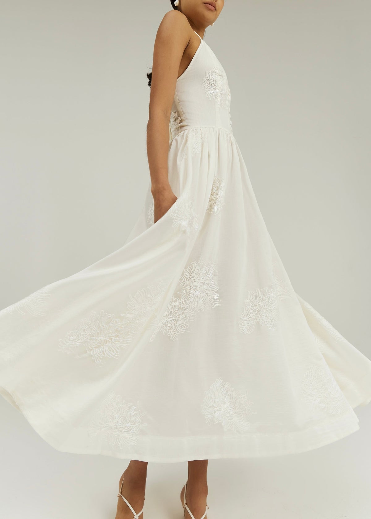 Vestido maxi Sophia Elegance | Vainilla
