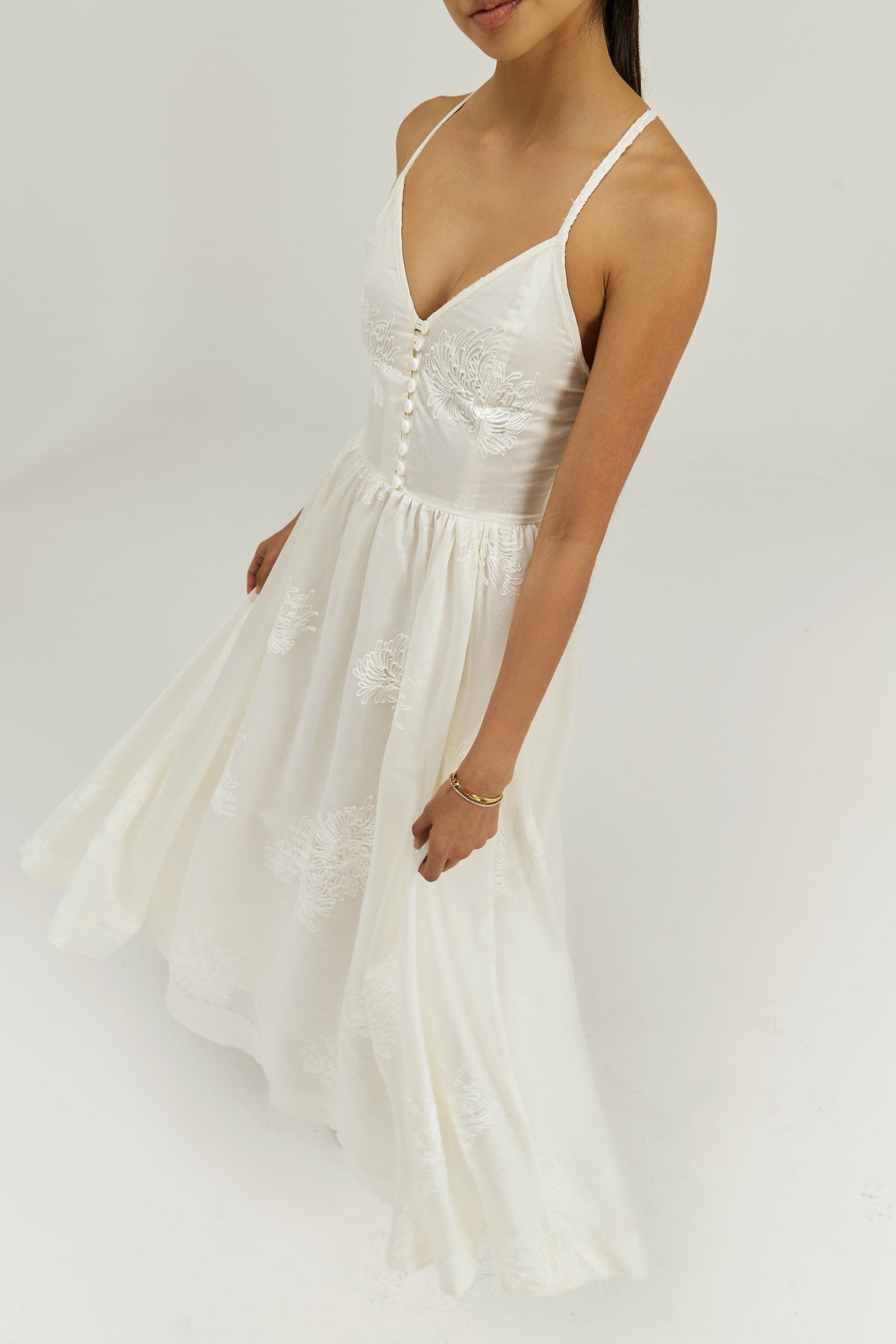 Vestido maxi Sophia Elegance | Vainilla
