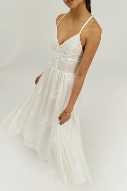 Vestido maxi Sophia Elegance | Vainilla