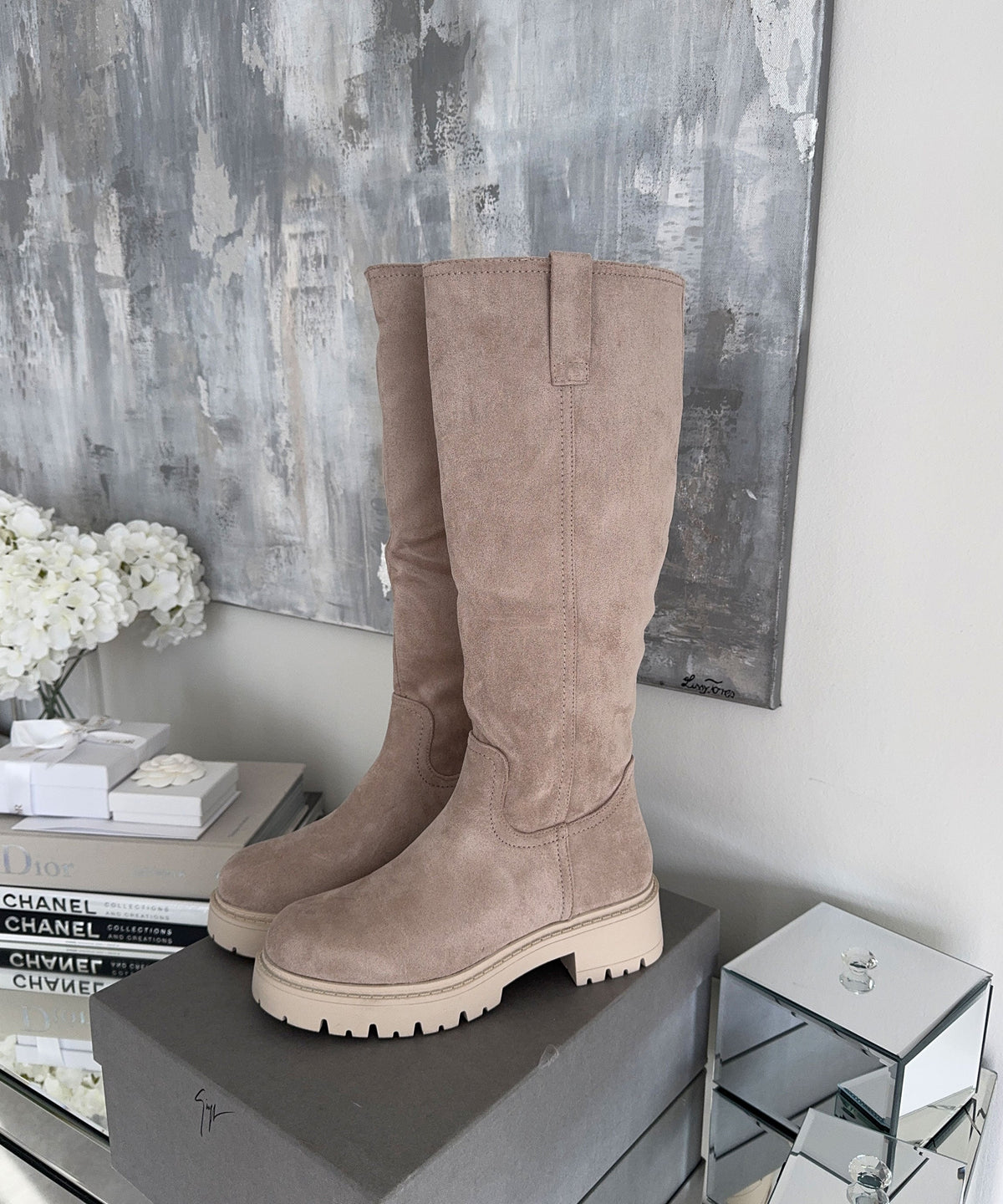 Bota Chira beige