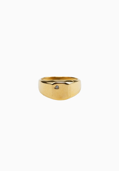 Anillo de circonita personalizable