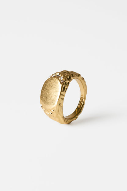 Anillo ovalado irregular