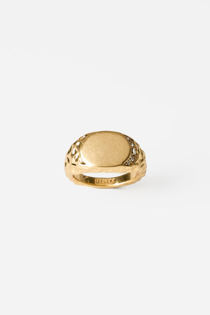 Anillo ovalado irregular