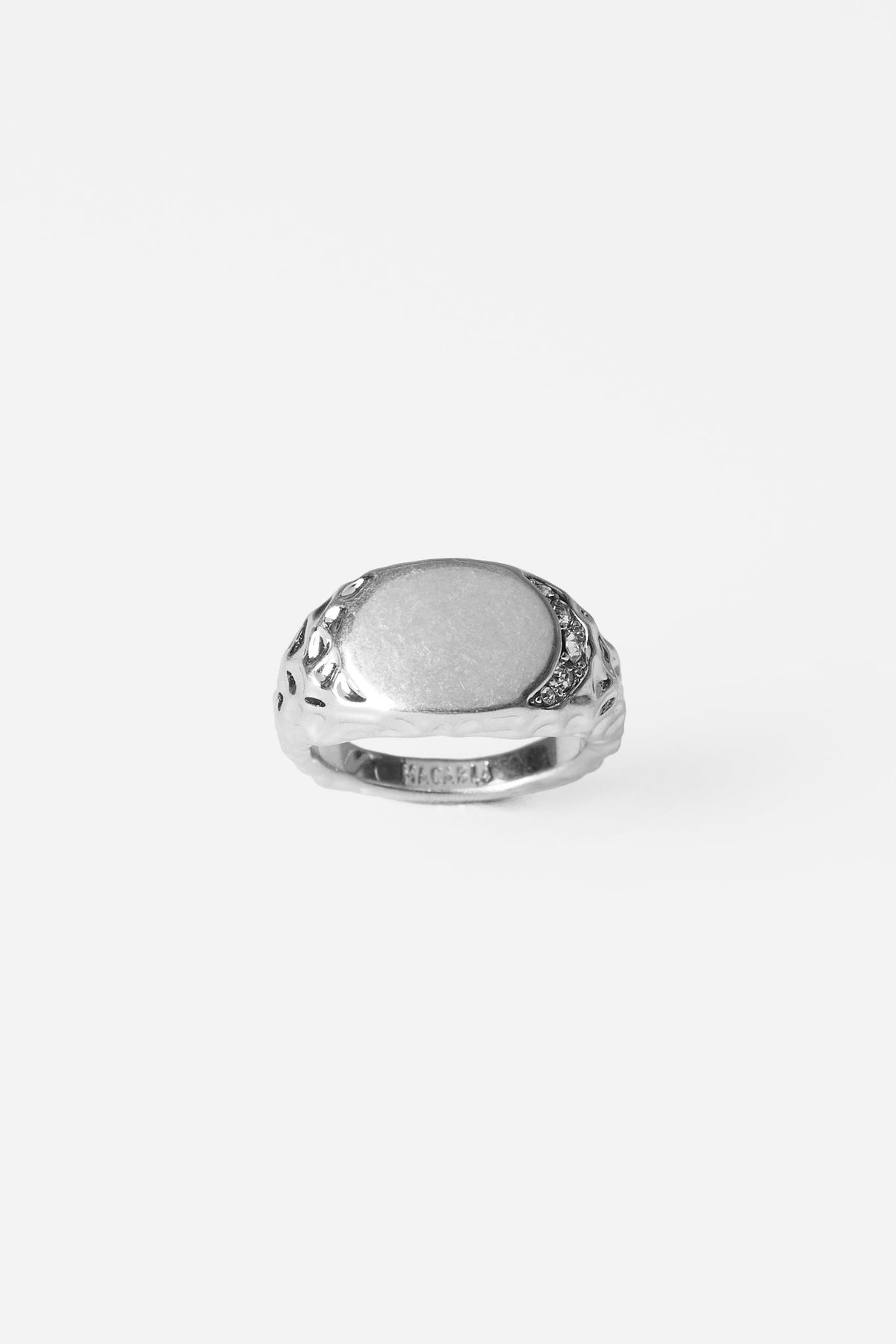 Anillo ovalado irregular