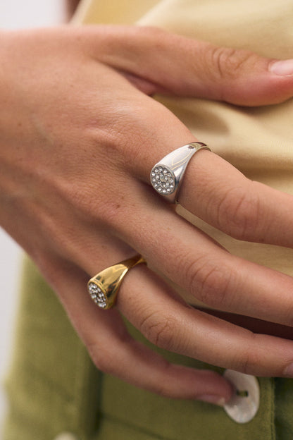 Anillo de sello de circón