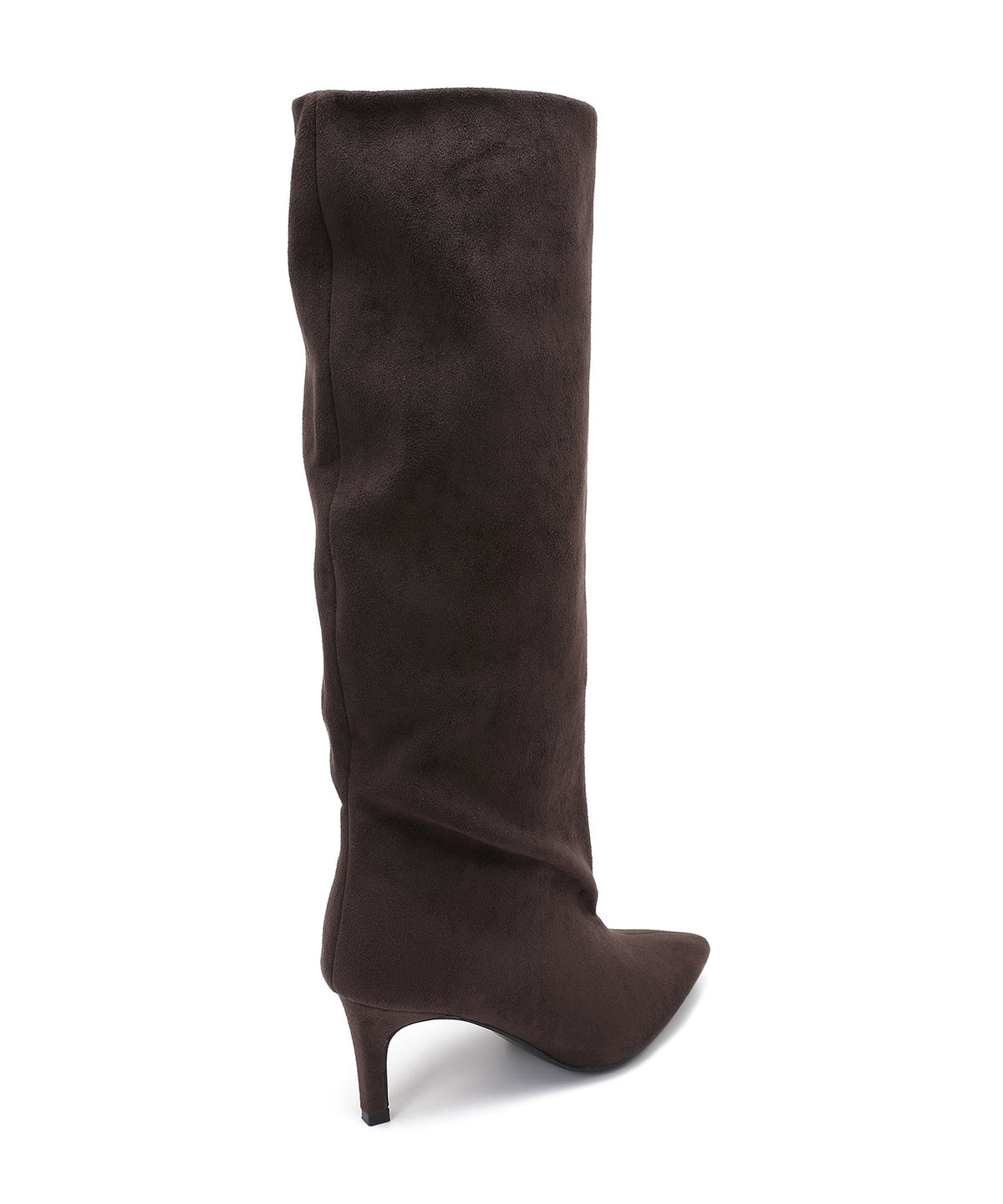 Botas de ante de tacón de aguja Auri marrones
