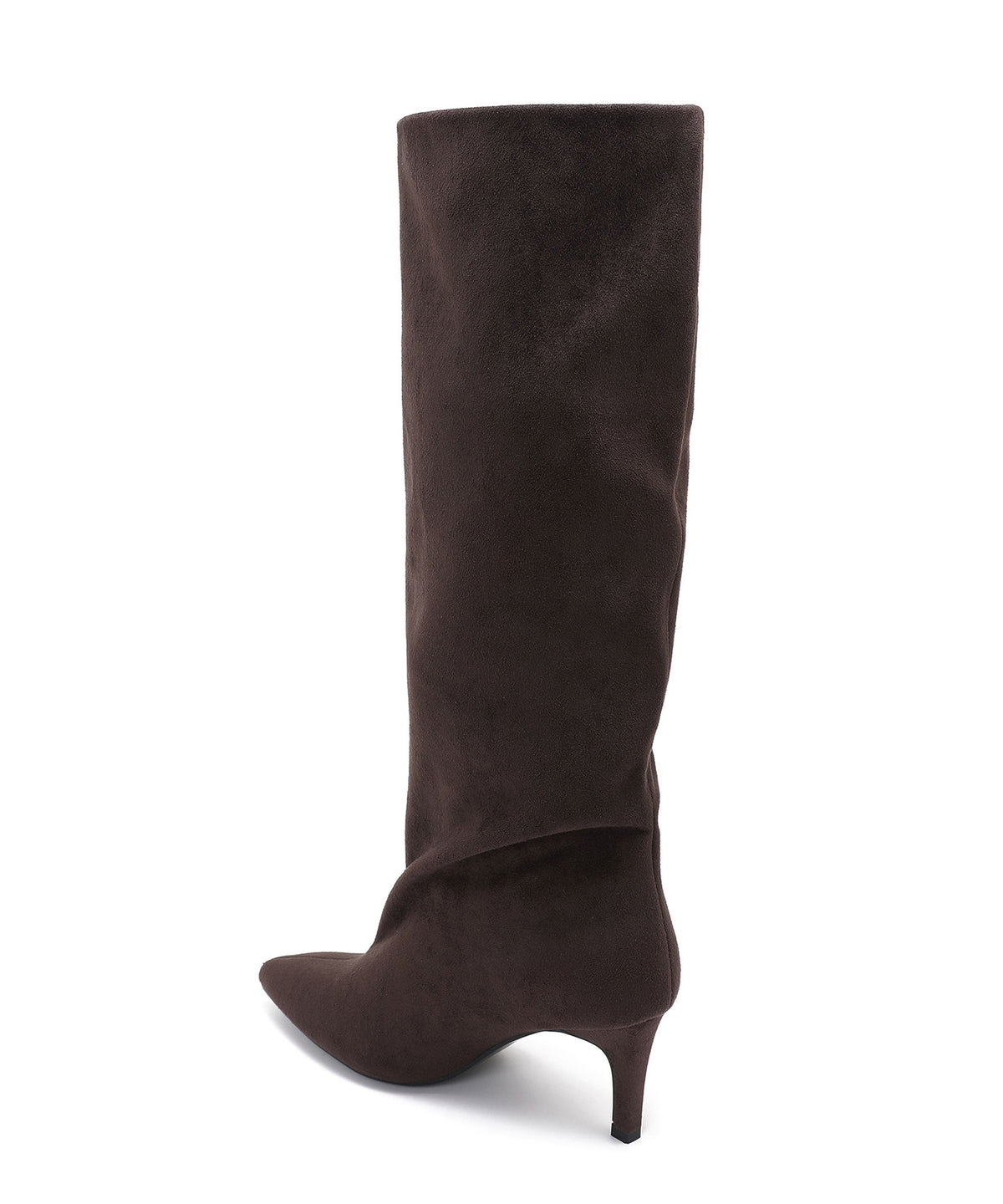 Botas de ante de tacón de aguja Auri marrones