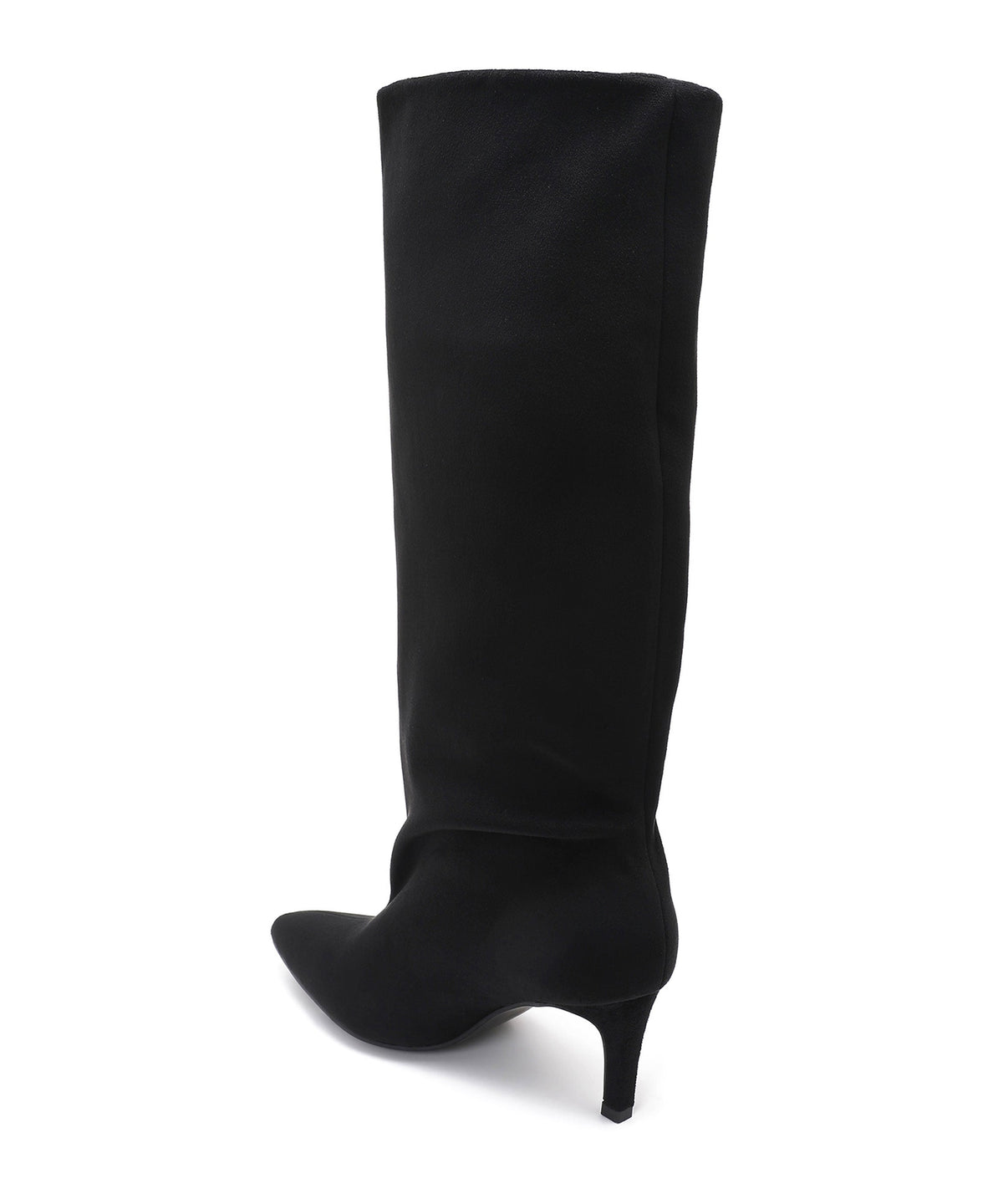 Botas de ante con tacón de aguja Auri negras