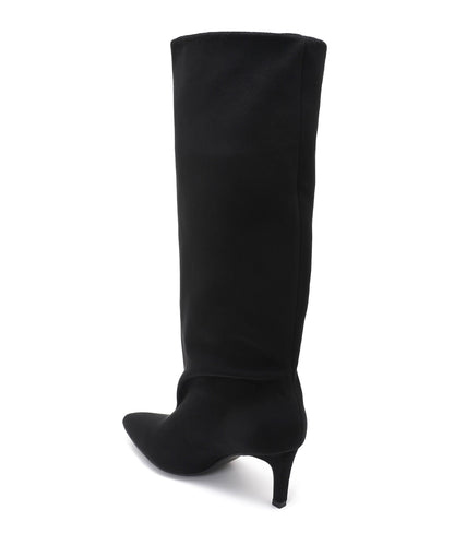 Botas de ante con tacón de aguja Auri negras
