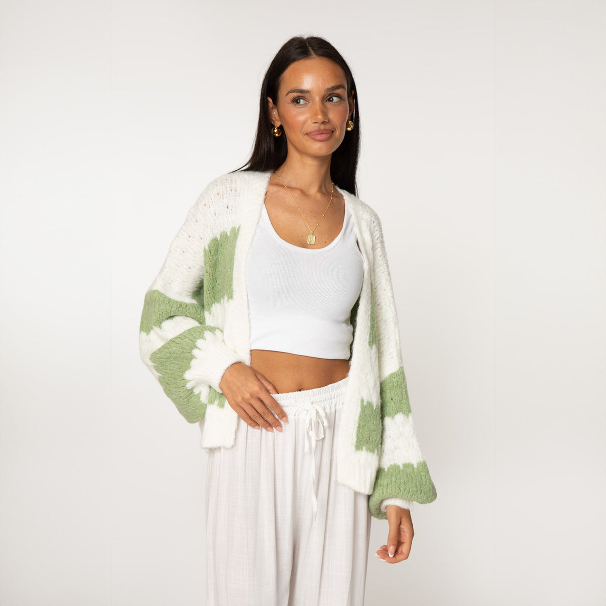 Bold Stripes Oversized Cardigan