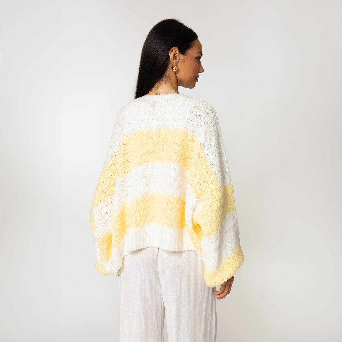 Bold Stripes Oversized Cardigan