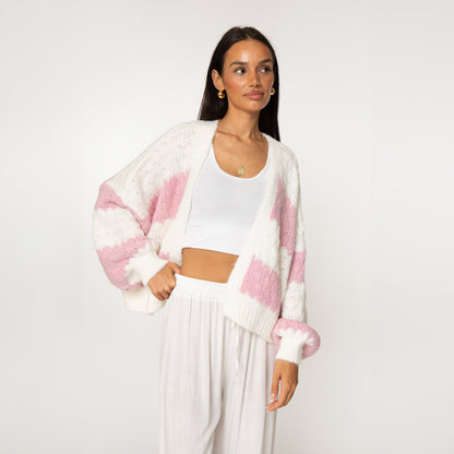 Bold Stripes Oversized Cardigan