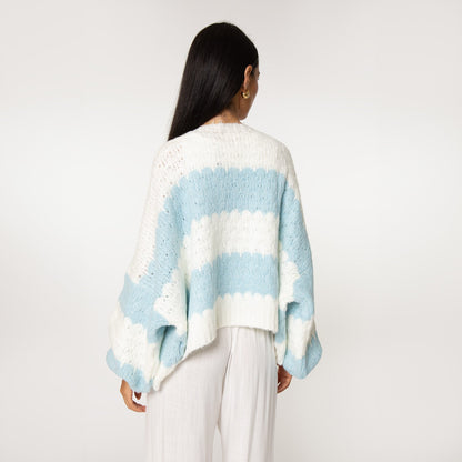 Bold Stripes Oversized Cardigan