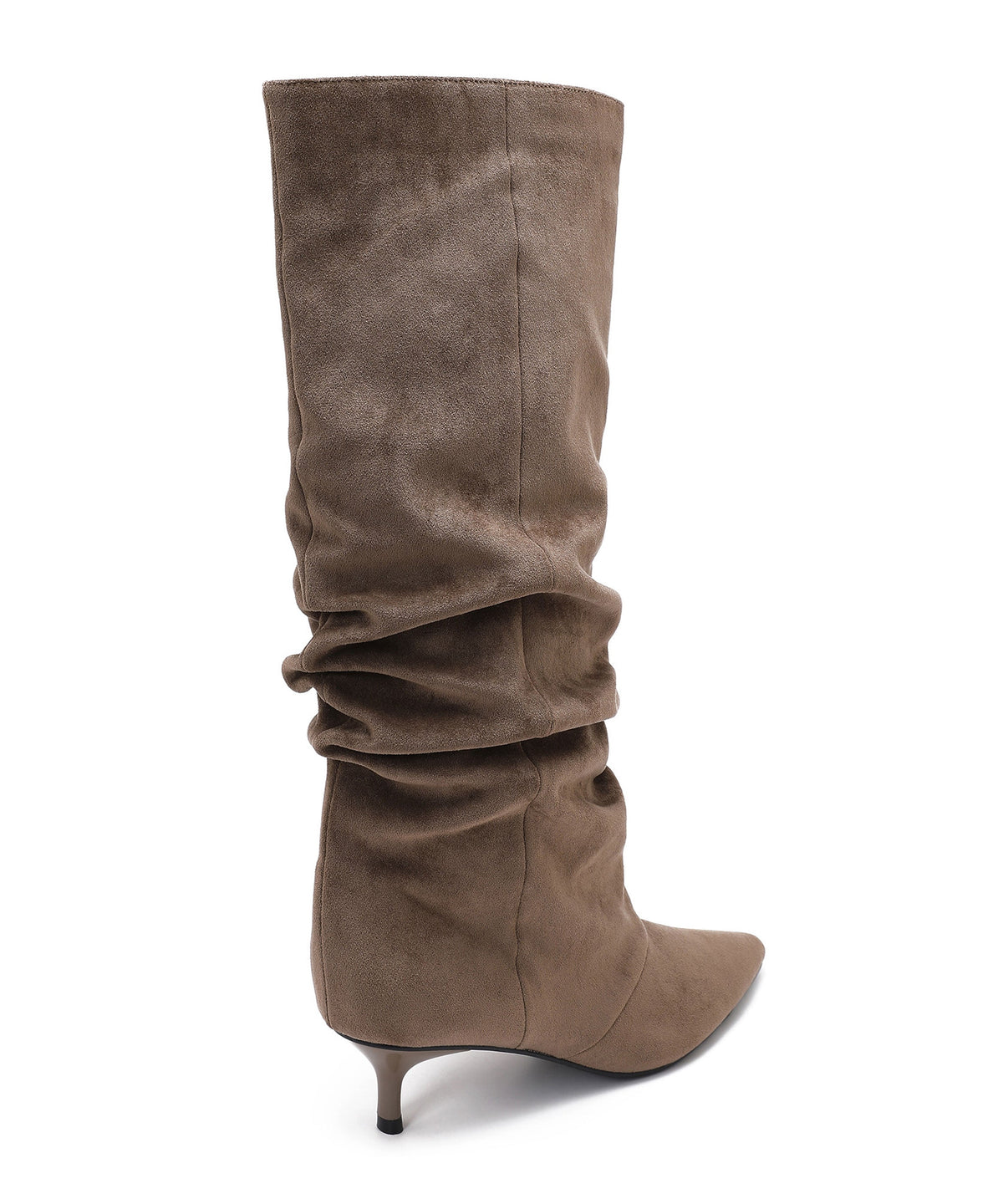 Botas de ante con tacón de aguja Brea Camel