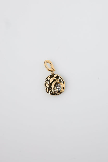 Charm medalla de circonita