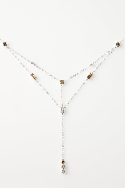Collar doble de circonitas