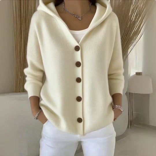 Zoé | Cardigan in Maglia con Cappuccio