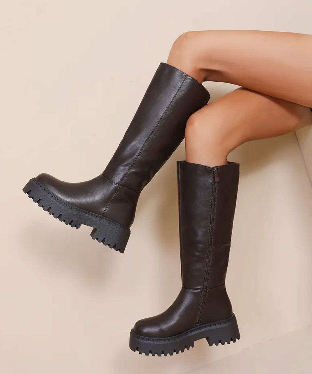 Botas chunky Elina marrones