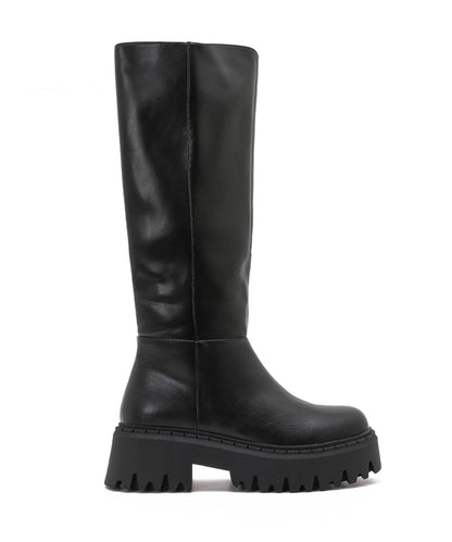 Bota de suela gruesa Elina negra
