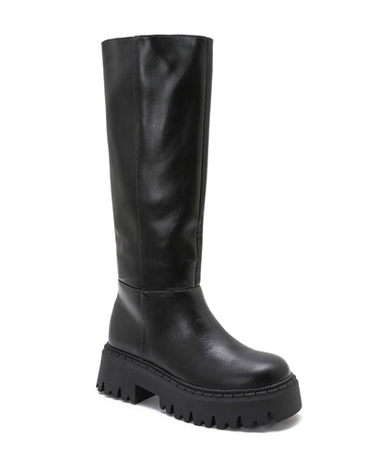 Bota de suela gruesa Elina negra