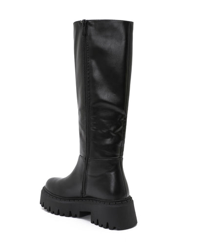 Bota de suela gruesa Elina negra