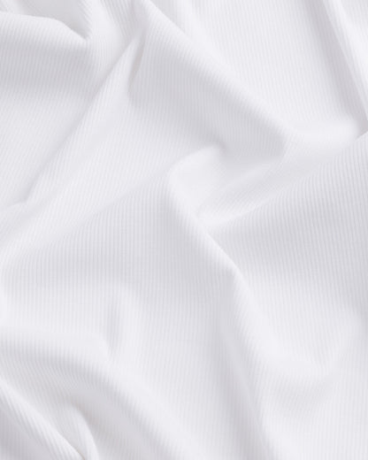Camiseta sin mangas acanalada para mujer - Blanca