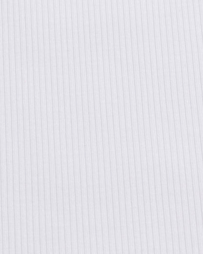 Camiseta sin mangas acanalada para mujer - Blanca