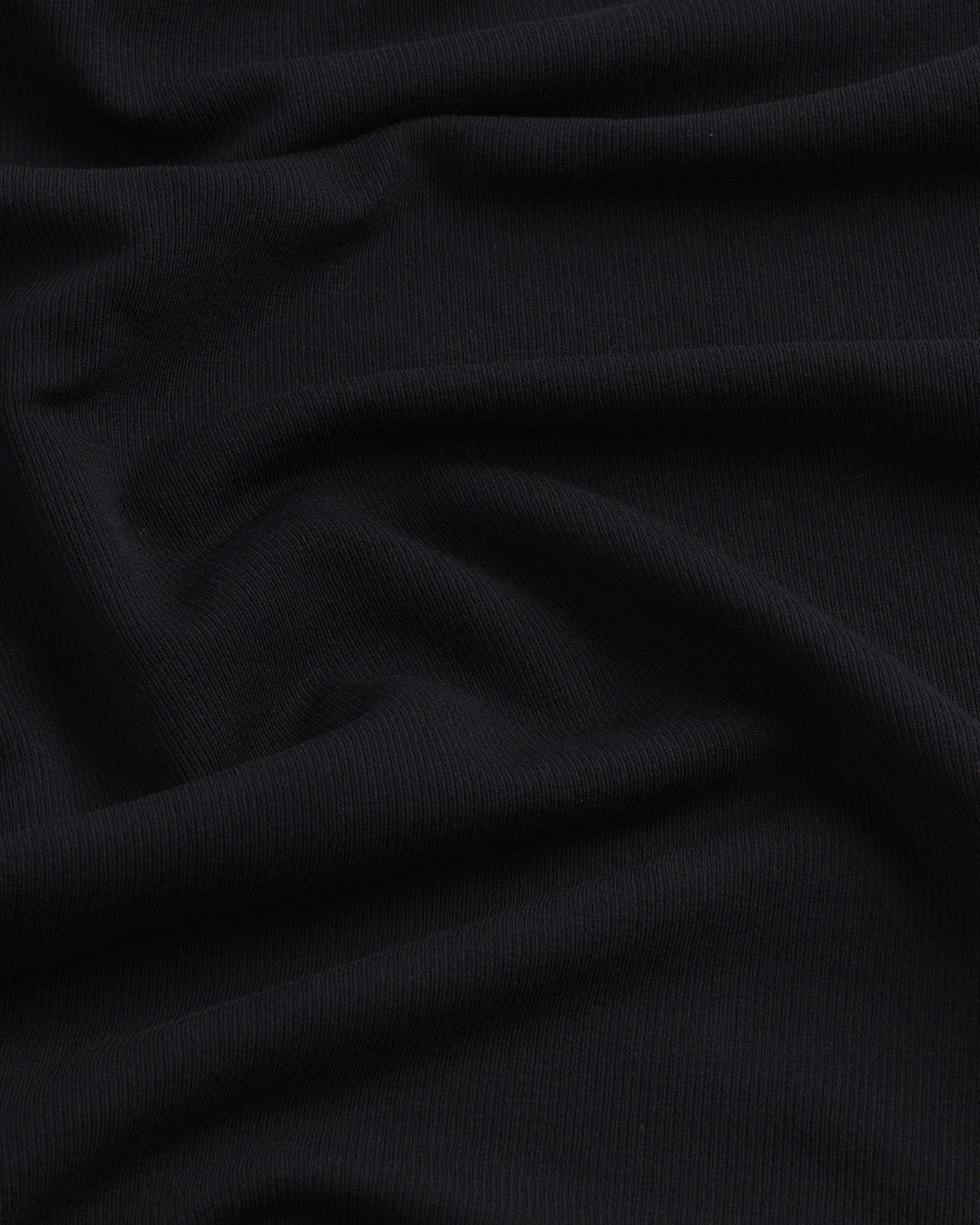 Body de canalé con escote barco - Negro