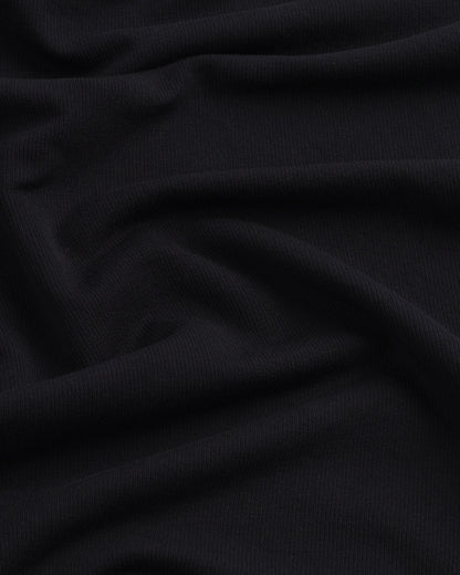 Body de canalé con escote barco - Negro