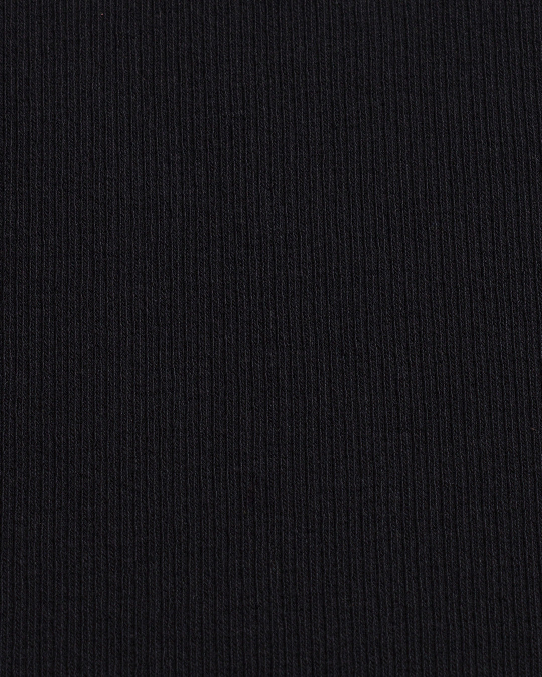 Body de canalé con escote barco - Negro