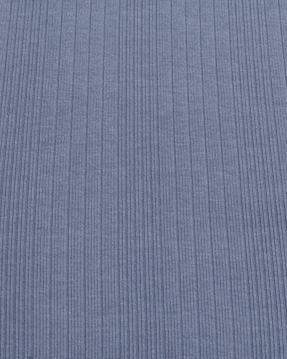 Camiseta Henley de Manga Larga - Azul Acero