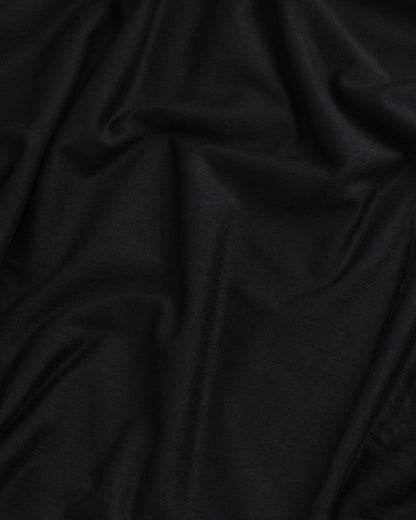 Camiseta de manga corta para mujer con cuello en V, negra