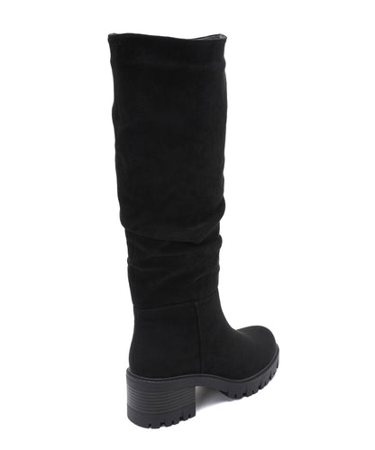 Botas de ante Fawn negras