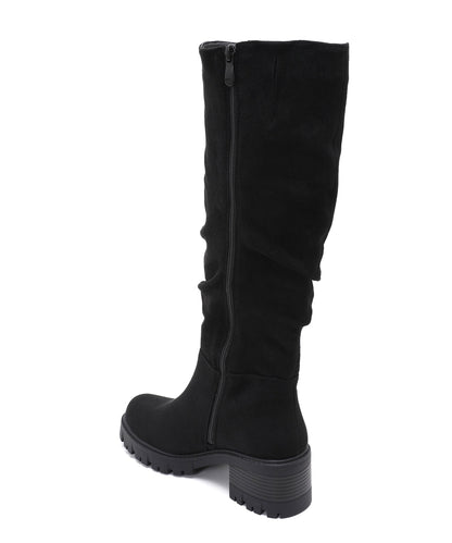Botas de ante Fawn negras