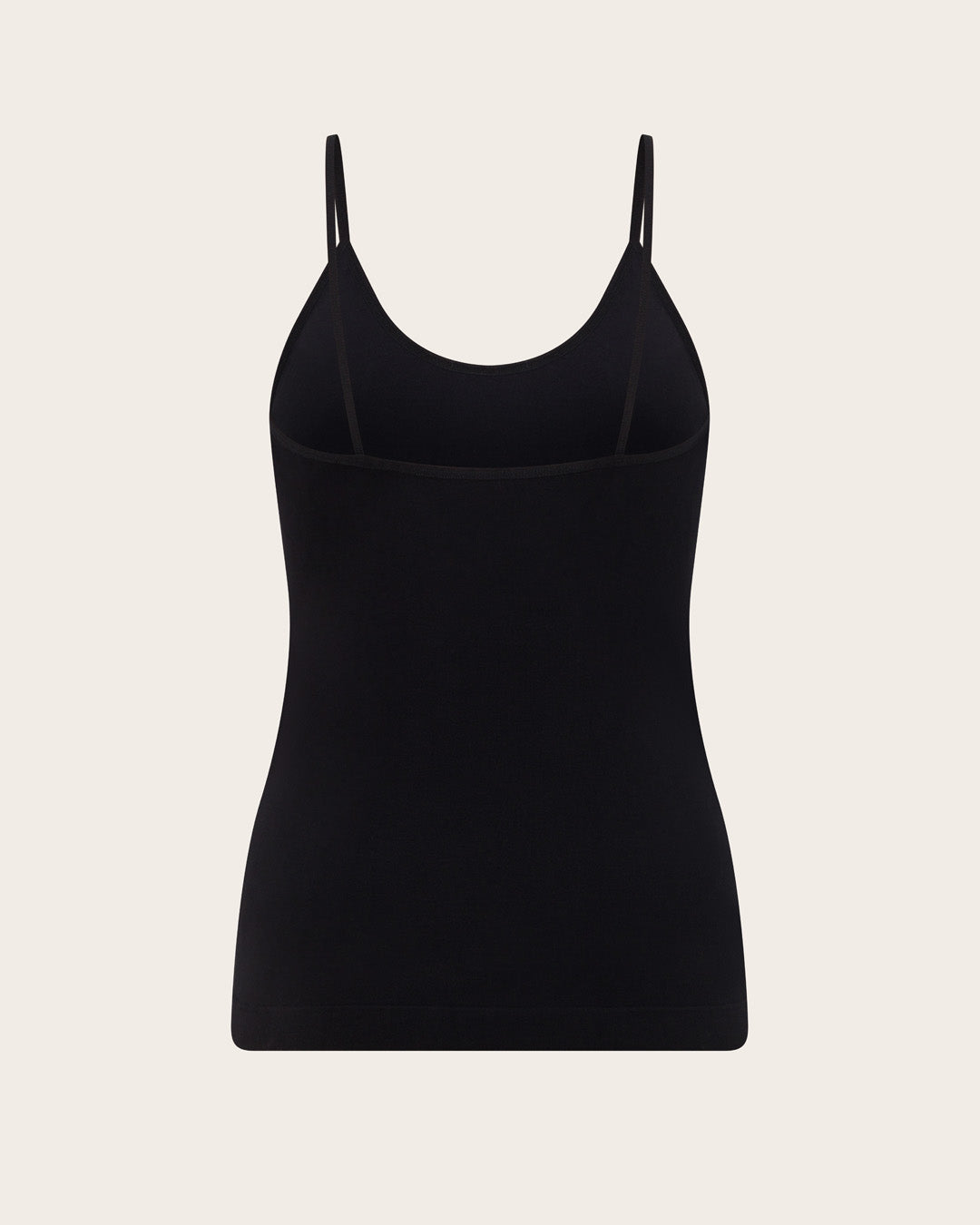 Top de tirantes de capa base - Negro